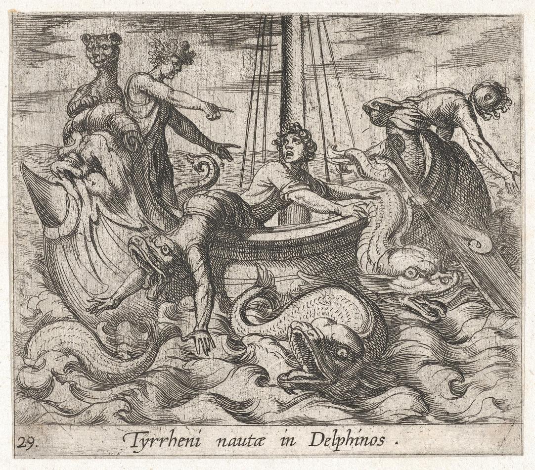 Bacchus Transforms Sailors Into Dolphins